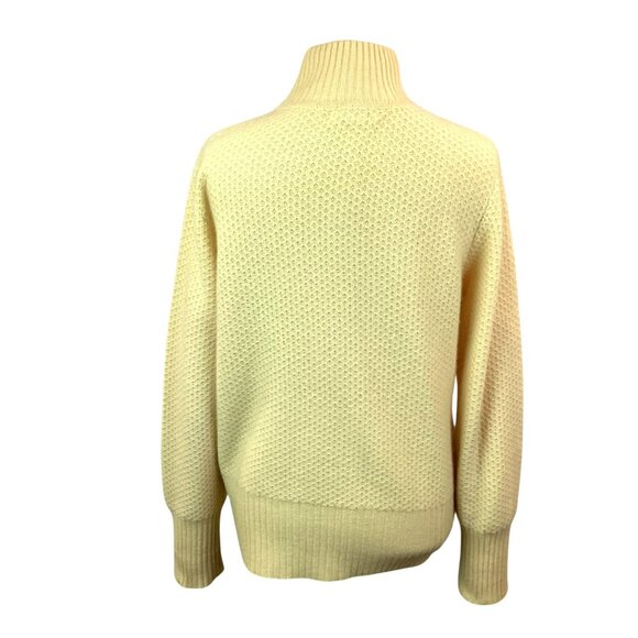Marshall Fields Cashmere Full Zip Cardigan Sweater Womens Large Yellow - Picture 6 of 10